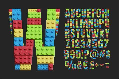 Lego Bricks Font :: Behance