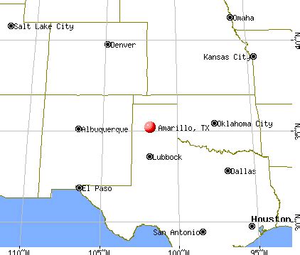 Amarillo, Texas Map