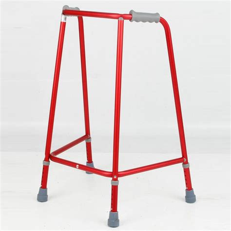 Days Red Adjustable Height Walking Frame No Wheels - Various Sizes