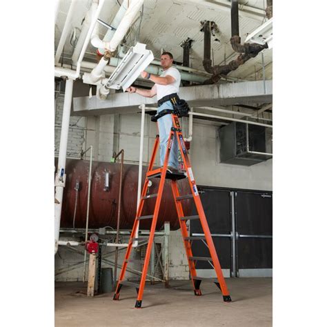 Werner PDIA00 Fiberglass 8-ft Type 1A- 300-lb Capacity Podium Step Ladder in the Step Ladders ...