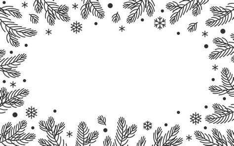 Christmas border black white Vectors & Illustrations for Free ...