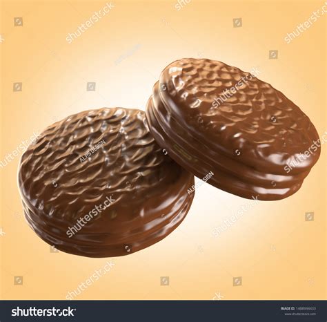 Choco Pie Chocolate Biscuits Marshmallow Isolated Stock Illustration 1488934433 | Shutterstock