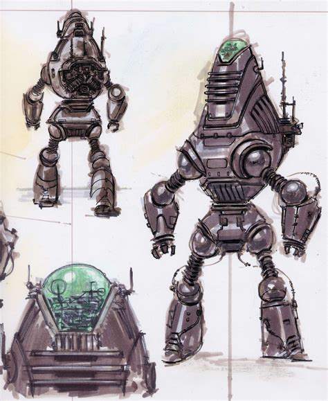 Fallout 3 robots and computers concept art - The Fallout wiki - Fallout: New Vegas and more