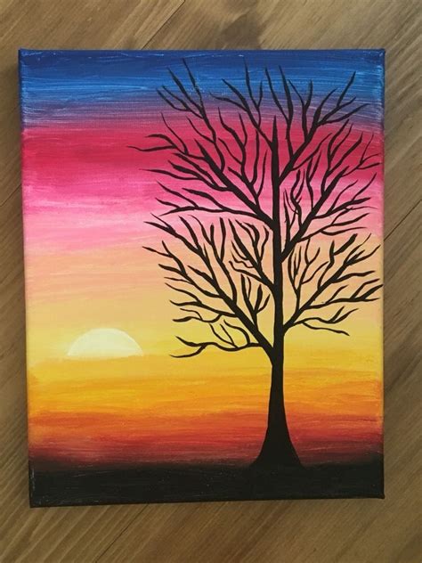 20 Easy Tree Painting Ideas for Beginners - Acrylic Tree Painting, Wat – Grace Painting Crafts