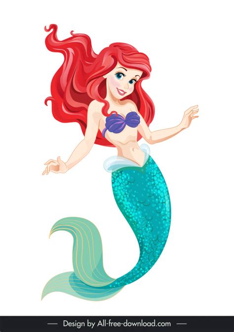 Ariel disney art vectors free download graphic art designs