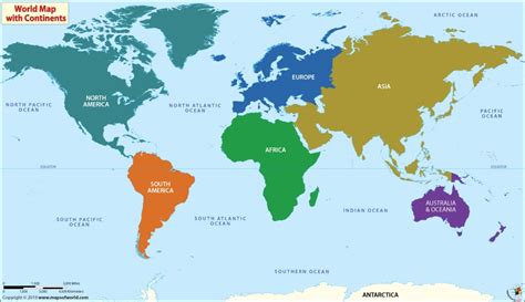 Political Map Of World Continents - Corene Charlotte