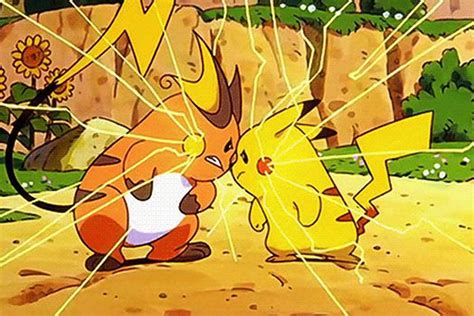 Pikachu And Raichu Dancing