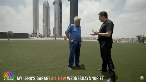 Elon Musk gives Jay Leno a tour of the SpaceX facility in Texas where ...