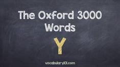 The Oxford 3000 Words | learn english words, vocabulary words, english vocabulary words