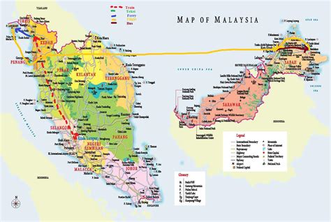 Malaysia states map - Malaysia map hd (South-Eastern Asia - Asia)