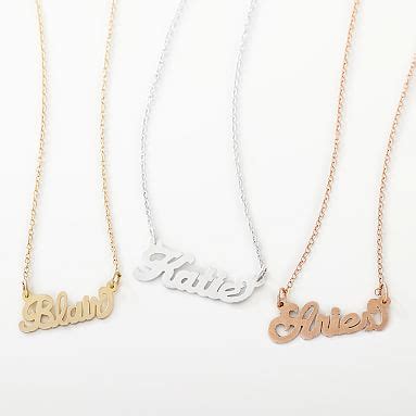 Monogram Cursive Words Necklace | PBteen