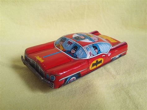 Yanoman Batman Batmobile. Friction Tin Toy 60s/ebay