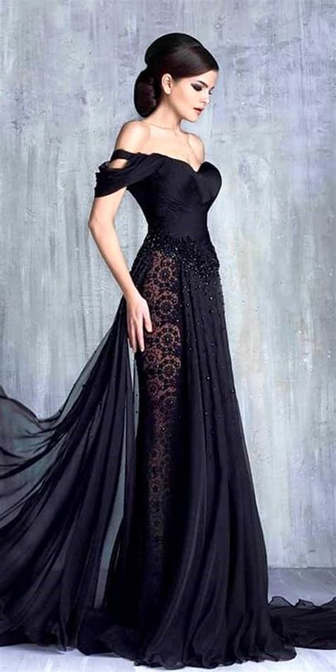 Black Wedding Dresses: 33 Unusual Styles + FAQs | Gowns dresses, Gowns, Pretty dresses