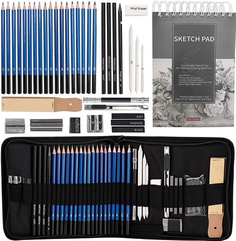 mooker-metal-drawing-pencil-set-40-piece-drawing-pencil-set