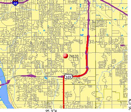 Tulsa Zip Code Map With Streets – Map VectorCampus Map