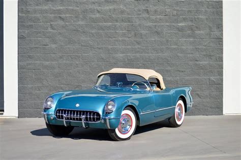 A Rare Pennant Blue 1954 Corvette Is Selling at GAA Classic Cars Next Month