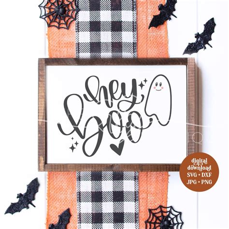 Hey Boo Svg Cricut Design - Etsy