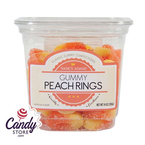 Peach Rings Candy 12ct Tubs - CandyStore.com