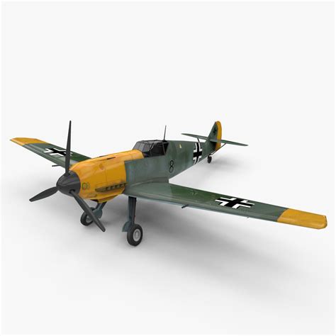 Messerschmitt Bf 109 3D Model $19 - .fbx .obj - Free3D