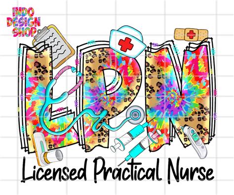 LPN Nurse Png, Licensed Practical Nurse Png, LPN Png Sublimation Design ...