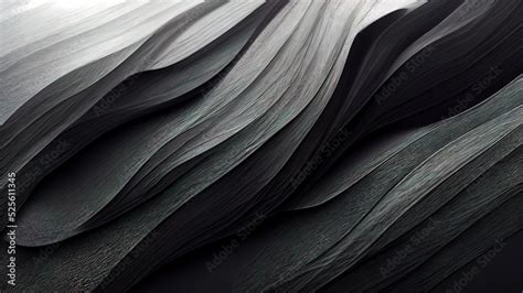 Black textures wallpaper. Abstract 4k background silk, smooth, waves pattern. Modern clean ...