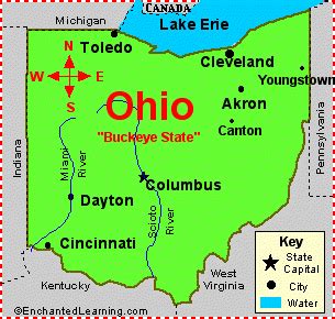 Maps: Usa Map Ohio