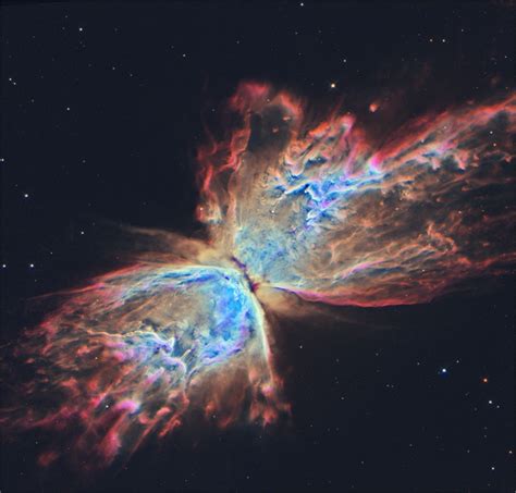 Butterfly Nebula NGC seen from the Hubble space telescope Its wingspan covers over light-years ...