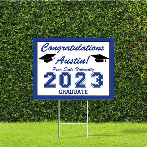 Yard Sign Graduation 2024 - Waly Amalita