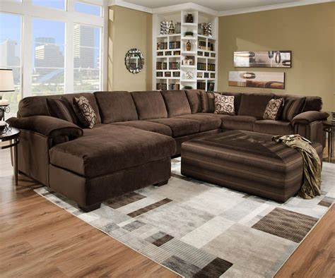 so cozy form from @lyndatruong5 | Brown sectional living room, Large sectional sofa, Brown ...