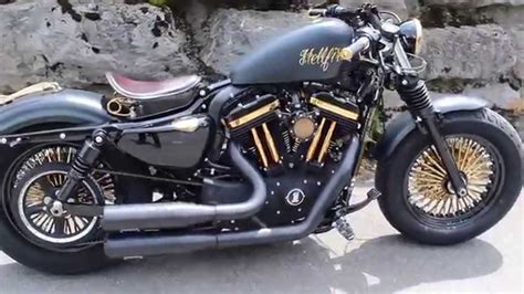 Harley Davidson Sportster Forty Eight with Jekill & Hyde Exhaust - YouTube