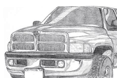 Dodge Truck Sketch at PaintingValley.com | Explore collection of Dodge ...