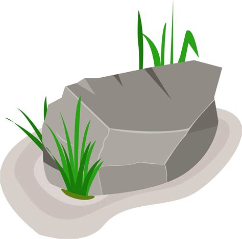 Big rock, illustration, vector on white background 13565377 Vector Art at Vecteezy