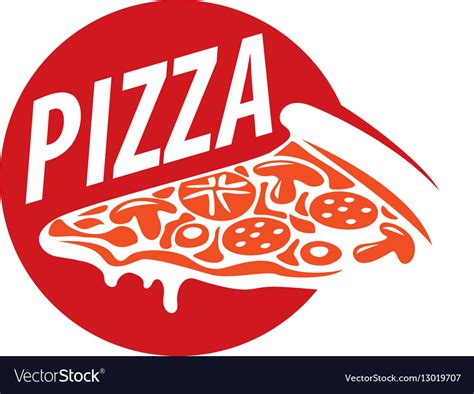 Pizza logo Royalty Free Vector Image - VectorStock