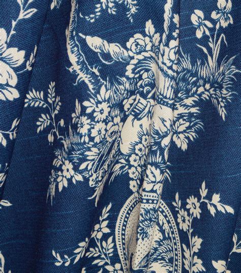 Waverly Upholstery Fabric-Country House Toile Indigo Blue | JOANN