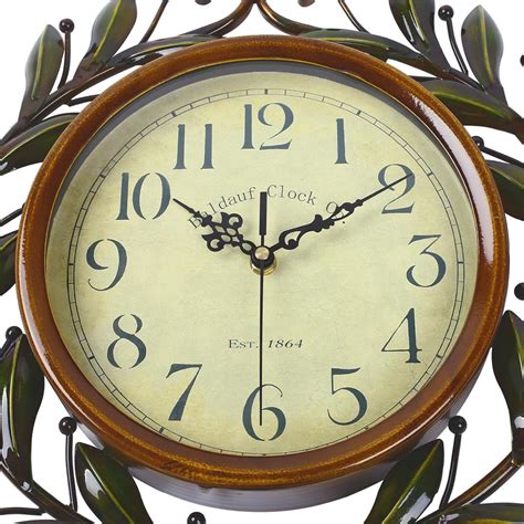 Soledi Vintage Wall Clock Classic Silent Non-ticking For Home ...