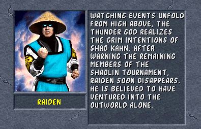 MKWarehouse: Mortal Kombat II: Raiden