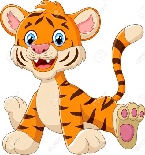 Cute Baby Tiger Clipart | Free download on ClipArtMag