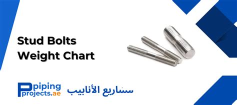 Stud Bolts Weight Chart in kg, mm, PDF - Piping Projects Middle East