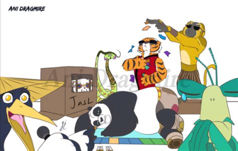 Tigress Kung Fu Panda, Po Kung Fu Panda, Po And Tigress, Ben 10 Comics, Comics Love, Watercolor ...