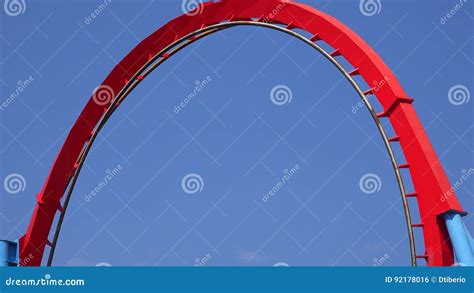 Roller Coaster Ride Loop stock photo. Image of ride, roller - 92178016