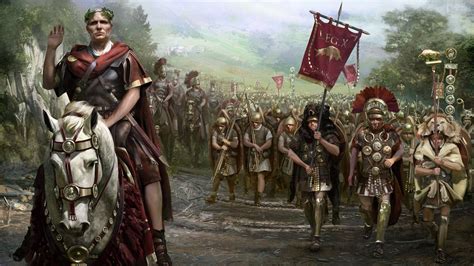 Ancient Roman Army In Battle