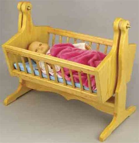 Doll Cradle Plans includes free PDF download.