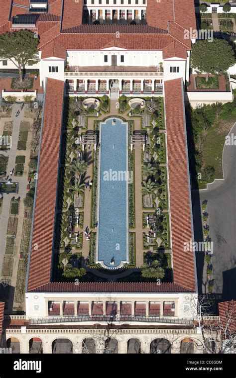 J. PAUL GETTY MUSEUM AT THE GETTY VILLA (aerial view). Malibu, Los Stock Photo: 41941248 - Alamy