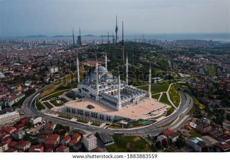 Aerial View Istanbul Camlica Mosque Most Stock Photo (Edit Now) 1883883559