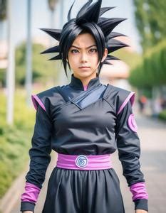 Goku Black Female Cosplay. Face Swap. Insert Your Face ID:1083896