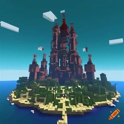 Virtual minecraft worlds on Craiyon