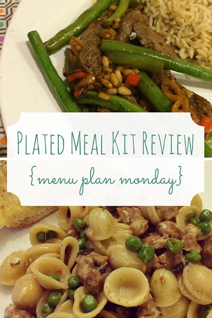 Plan to Happy: Recipes For Your Meal Plan {Plated Meal Kit Review}