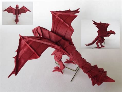 Fire Wyvern Origami | Tektonten Papercraft