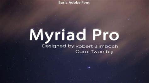 Myriad Pro Font Similar Alternatives: Find Your Perfect Match