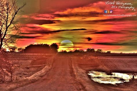 Country road sunset Photography HDR Photography Rural Country Scenery ...